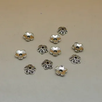 

A0801 Wholesale 400pcs Tibet Silver Bead Caps Jewerly Finding 6x6mm