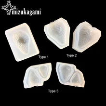 1PCS UV Resin Jewelry Liquid Silicone Mold Three Type Strawberry Shape Resin Molds For DIY Jewelry Making Finding Accessories