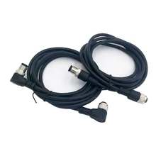 M12 кабель для подключения датчика двойной головкой мужской женский 2 м провода водонепроницаемый 4Pin 5Pin 8Pin