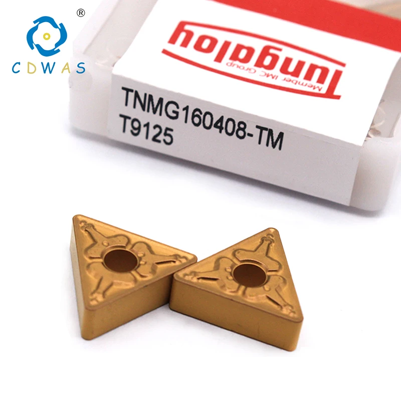 

TUNGALOY 100% Original TNMG160404 TNMG160408 TM T9125 Carbide Inserts High Quality External Turning Tool CNC Lathe Cutting Tools