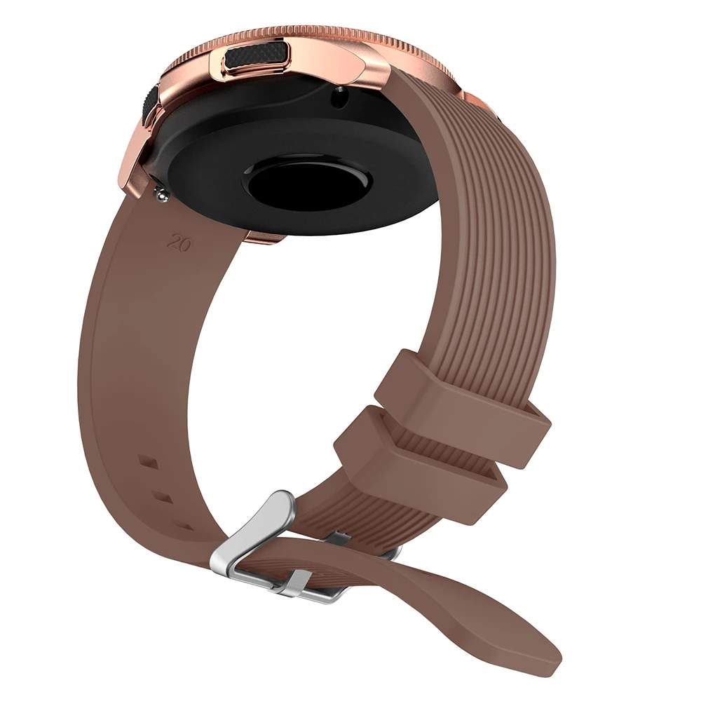 Ремешок силиконовый для Samsung Galaxy Watch 42 мм сменный Браслет смарт часов Gear S2 в