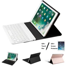 Ультра тонкий беспроводной Bluetooth клавиатура чехол для iPad Mini 123 Air 1 2 Новый iPad 2017 2018 9,7 чехол Pro 9,7 10,5 11 дюймов