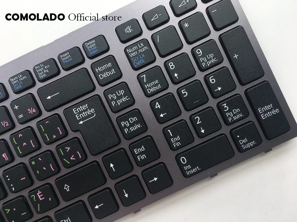 CF Canada-French Keyboard For SONY VGN-AW11 AW180FU AW110D AW120D 170Y With grey frame Keyboard CF layout (2)
