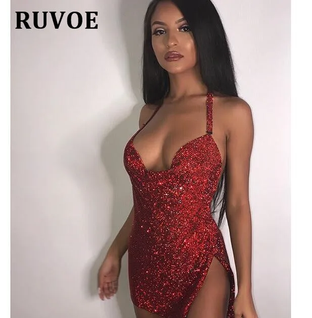 Женское мини платье с открытой спиной и V образным вырезом|mini dress|backless dressdress night club