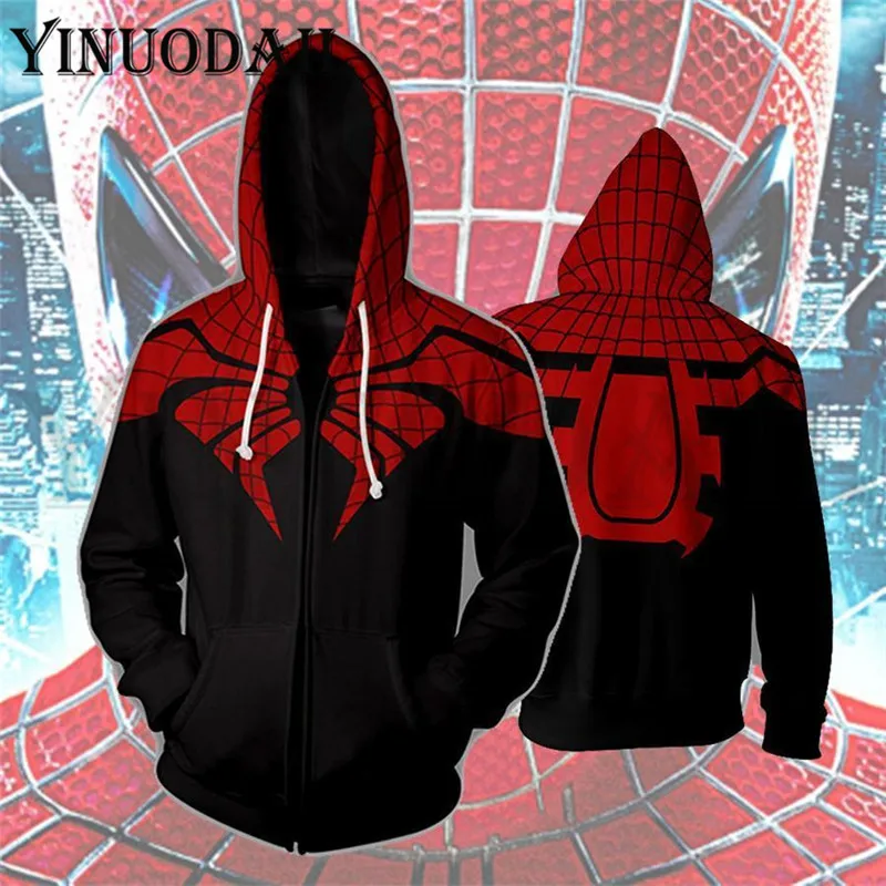 

Winter Men Marvel Comics Spiderman Hoodie Sweatshirts Women Autumn Funny Print Hoodies 3d Hoodies Harajuku