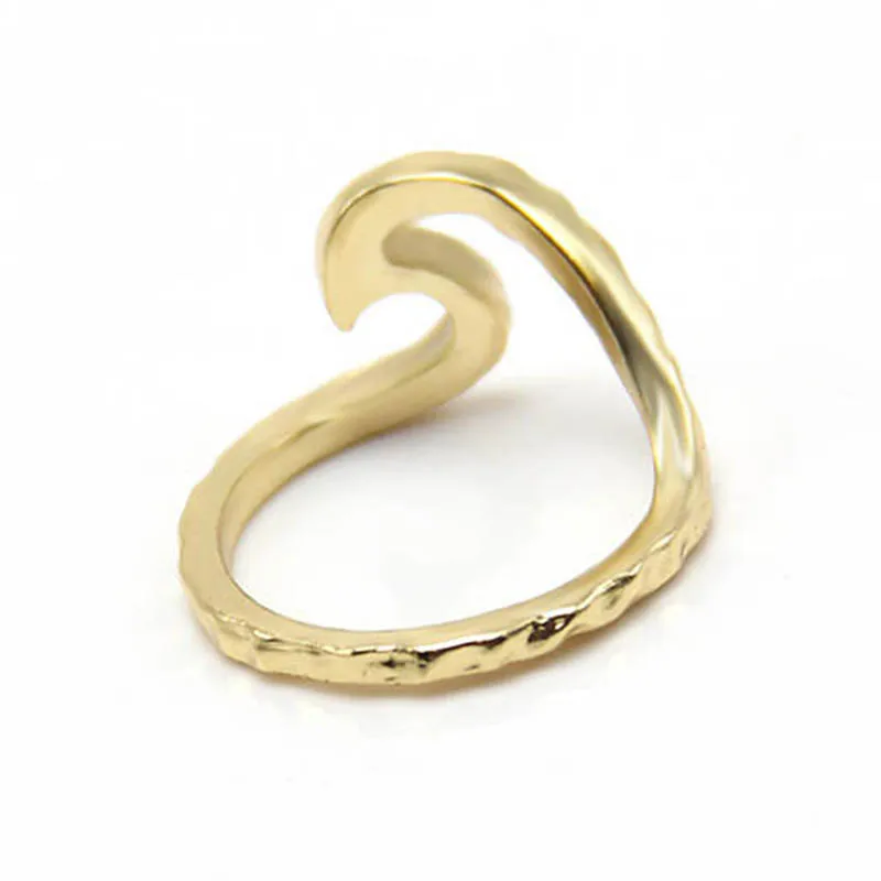 

Hammered rings Single metal trendy Wave Ring phalanges rings SPL for Derek