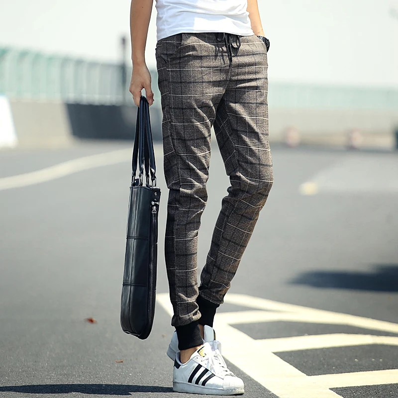 men's plaid pants skinny