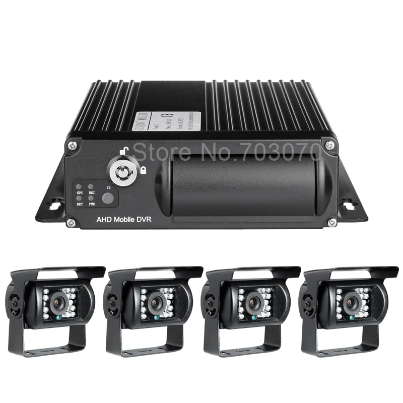 CCTV AHD Автомобильная камера Мобильный Dvr наборы 4 шт металлическая