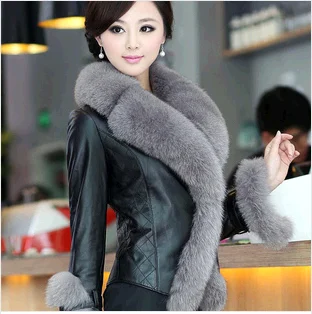 Col Slim Lady Manteau Automne Vk1344 Cuir Mouton Renard Vestes Véritable Peau De En red Fourrure Printemps Femmes Vêtements Court Manteaux topfurmall Black 7zBqwx6Zn