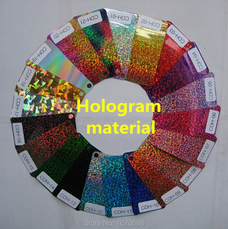 

2016 hotsale of CDH-16 black color Soft strong stretch pu Hologram heat transfer vinyl
