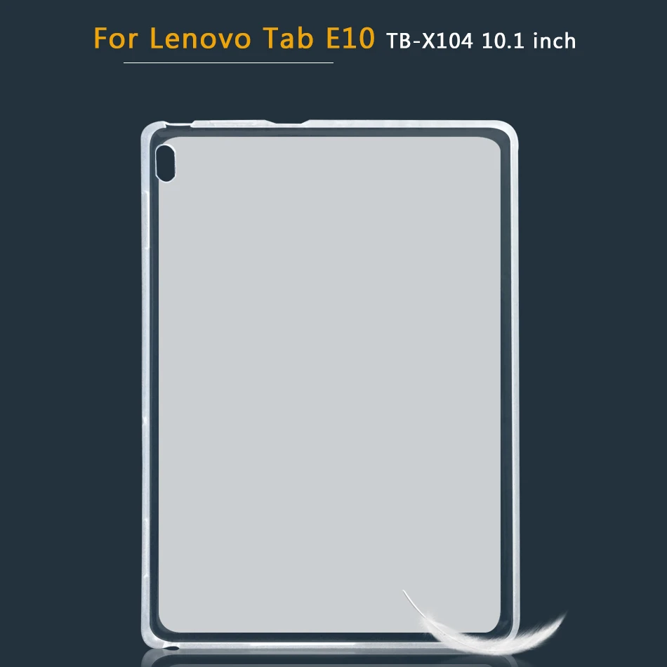 Планшетный чехол для lenovo TAB 4 Tab4 10 10 плюс TB-8704N TB-8704F/TAB 4, 8, 8 Plus, TB-8504F мягкий чехол из ТПУ с узором для Tab E7 E8 E10 M10 P10 - Цвет: E10