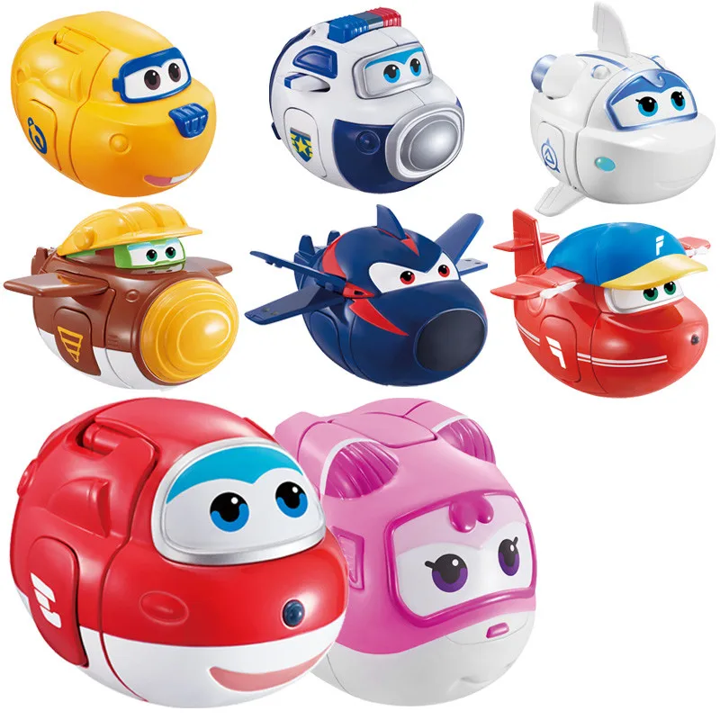 

12 styles super wings Transformation Toys Catapult Mini Super Wings Planes Deformation Airplane Robot Eggs Action & Toy Figures