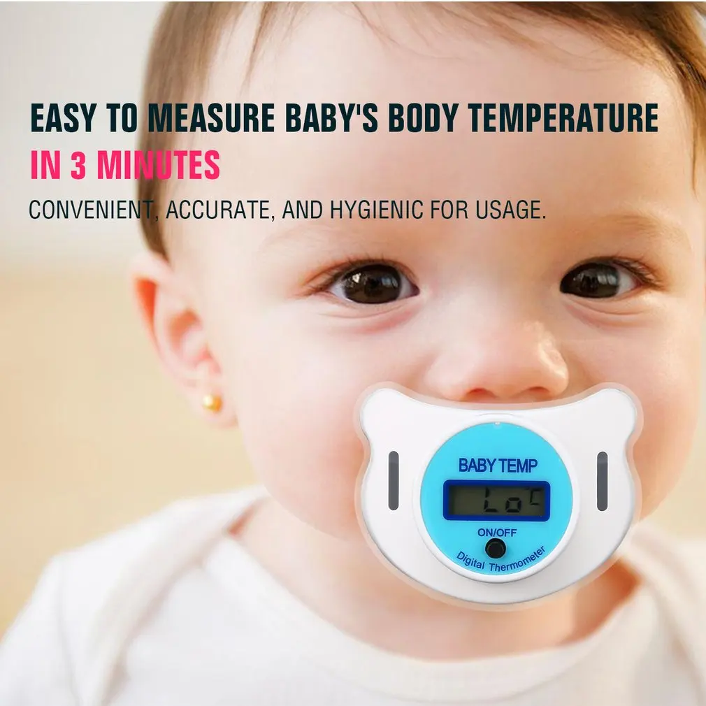 

LCD Digital Baby Nipple Thermometer Medical Silicone Pacifier Children's Thermometer Health Safety Care Thermometer For Childre