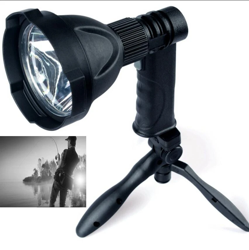 Portable light rechargeable led spotlights camping searchlight hand