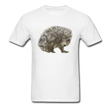 Belle impression animale graphique t-shirt pour étudiant drôle Marseille petit hérisson t-shirts col rond jeux naturels hauts t-shirts