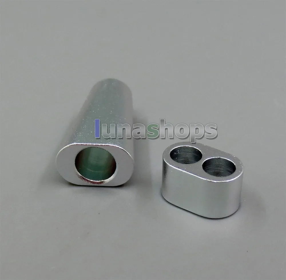 LN005993 Full Metal Headphone Cable Audio Y Splitter Slide Adapter For DIY Custom Cable Dia 3 2mm 4 2mm