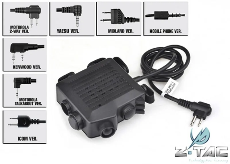 Z тактическая гарнитура SELEX TACMIC CT5 PTT Softair военный домофон радио PTT Ztac страйкбол аксессуары для наушников Kenwood Z133