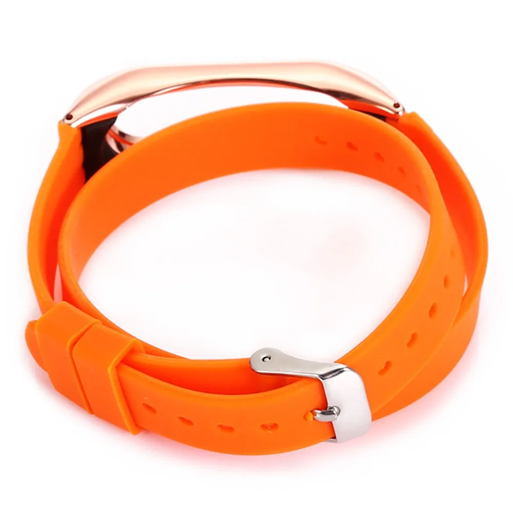 

43cm Silicon Solid Color Wristband For Xiaomi Mi Band 2 Replacement Strap relogio feminino erkek kol saati mens watches skmei sa