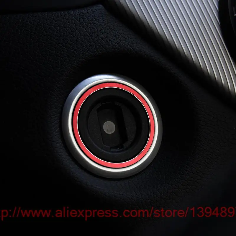 

Angelguoguo Aluminium alloy Car Ignition switch decoration sticker For Mercedes Benz A Class B Class C Class E Class GLK GL GLA