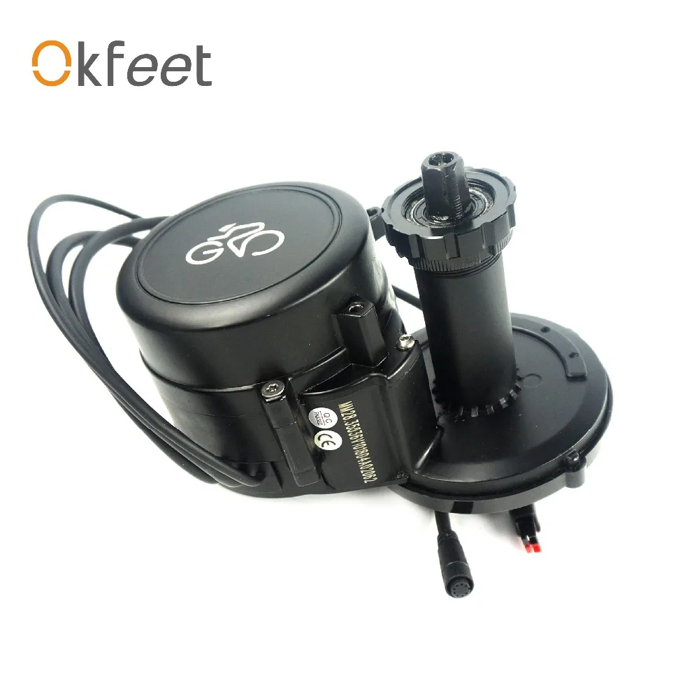 Okfeet GP Midmotor 36 В 350 Вт 36 в 250 Вт датчик крутящего момента скорости интегрированный мощный цветной ЖК-дисплей Ebike комплект конвертации