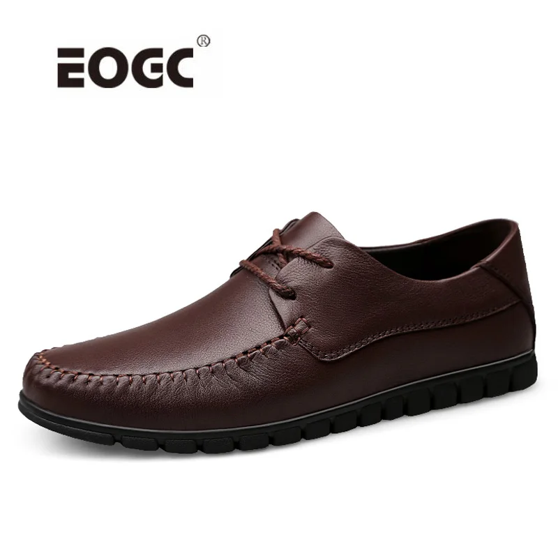 

Cow leather Men Shoes Fashion Handmade Soft Loafers Moccasins Lace Up Casual Shoes Retro Style Driving Shoes Men Dropshipping