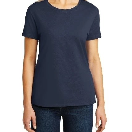 Hanes SL04 Ladies Nano T Cotton T-Shirt Navy - Small (1)