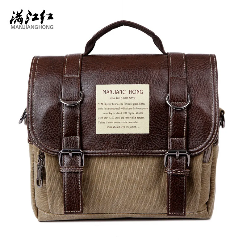 Manjianghong high quality canvas bag Man Casual Messenger ...