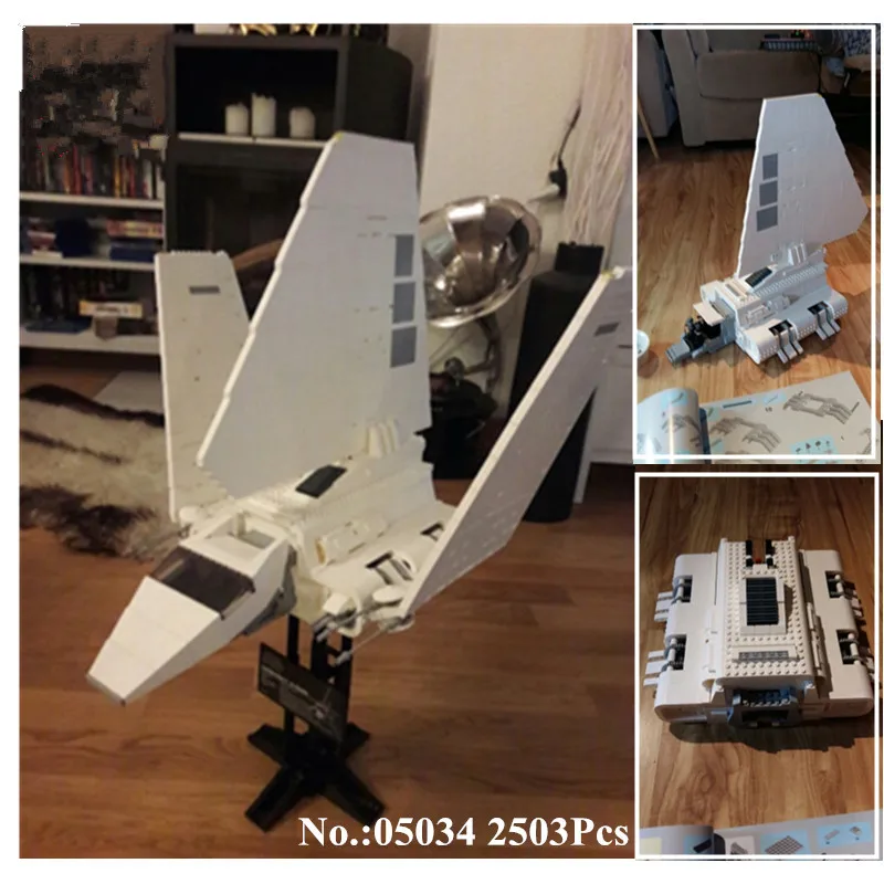 

IN STOCK 2503 Pcs Star 05034 Series Wars The Imperial Shuttle Building Blocks Bricks Assembled DIY Toys 10212 Gifts lepin