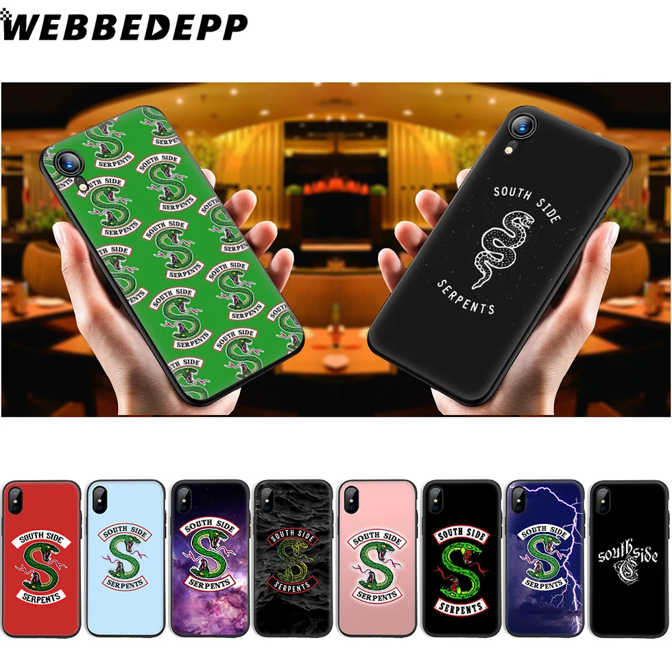 WEBBEDEPP Riverdale South Side Soft Silicone Case for iPhone 11 Pro Xr Xs Max X or 10 8 7 6 6S Plus 5 5S SE |