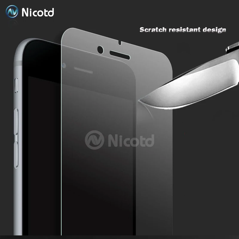 2.5D Matte For iPhone 8Plus 7 6 4 5 Tempered Glass For iPhone 6s 5s 5c SE 4S 7 Plus Matte Screen Protector Front Glass Film (4)