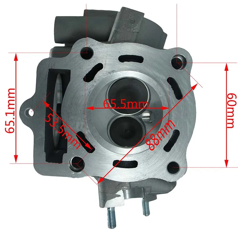 Мотоцикл завершенный головка цилиндра 200cc двигатель подходит для Zongshen CB200 воздушный охлаждающий двигатель ATV Go Kart и Dirt Bike 2GT-182