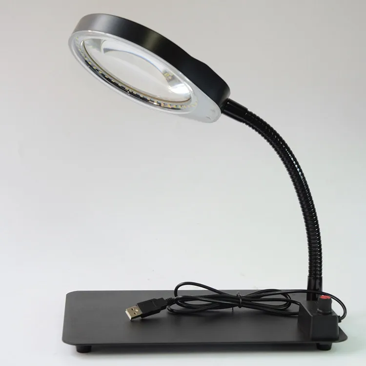 

Magnifying Glass Loupe Multi-functional Magnifier 10X Loupe Desk Magnifier Lamp with Light Magnifying Tool