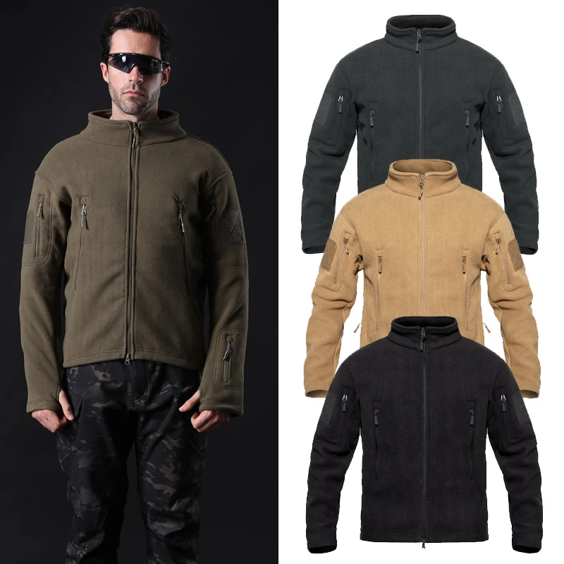 

SJ-Maurie Hunting Clothes Sports Tactical Military Hunting Jacket Outdoor Softshell Fleece Windbreaher Thermal Hiking Jackets