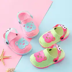 Летние крутые модные детские тапочки для мальчиков пляжные сандалии на плоской подошве детские обувь флип-флоп для девочек детские