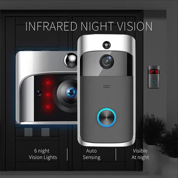 

Smart Wireless Video Door Phone WiFi Security DoorBell Smart Visual Recording Low Power Consumption Remote Home Monitoring