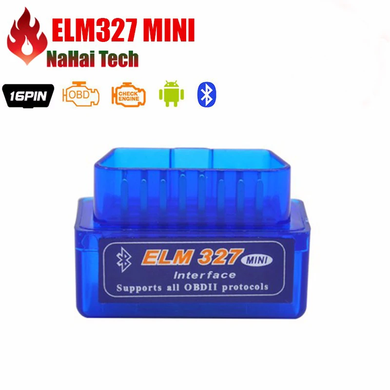Super Mini ELM327 Bluetooth интерфейс V2.1 работает на Android Torque Elm 327 OBD2 OBD II автомобильный
