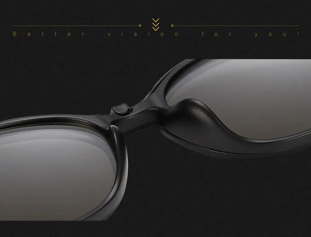 VEGA Polarized Magnetic Clip On Sunglasses Fit Over Sunglasses Prescription glasses 2 In 1 Magnetic Glasses Men Women VG213  (3)