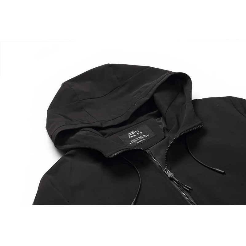 Enjeolon brand 2018 new casual hooded jackets coat men solid Mens plus size S 3XL coats clothing stand collar Men clothes JK0418