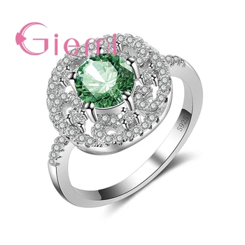 

Fashion 925 Sterling Silver Ring Women Wedding Engagement Anniversary Party Jewelry High Quality Cubic Zircon