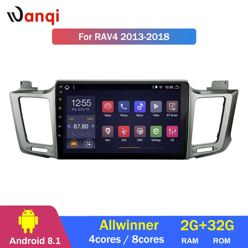 2G RAM 32G ROM 10.1 inch Android 8.1 Auto car dvd multimedia system for