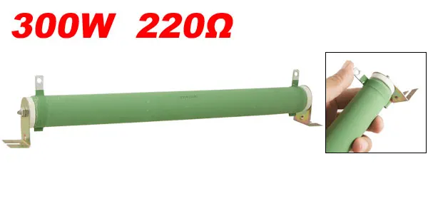 Ceramic Tube Fixed Wirewound Resistor 220 Ohm 5% 300W Watts