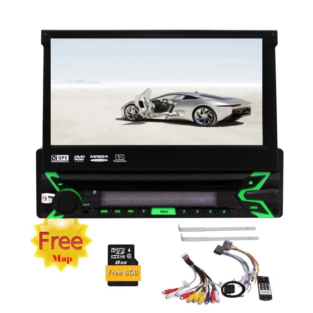 Автомобильный стерео с DVD CD плеером Bluetooth автомобильный 7 дюймов емкостный