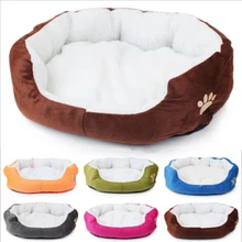Dog Cat Bed House Winter Warm Soft Sherpa Padded Cashmere Pet Nest Dog Sofa Cushion Bed