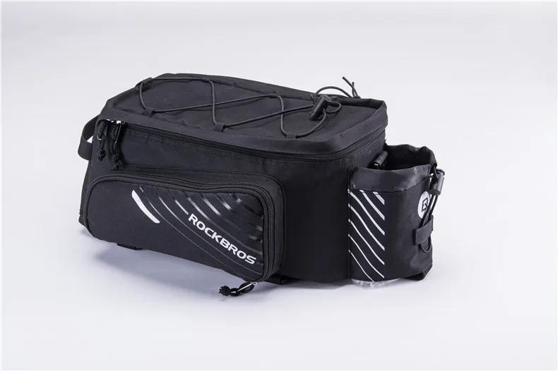 Top ROCKBROS Bicycle Bag Trunk Bag Pannier Nylon Bike Cycling MTB Outdoor Rack Rear Trunk Tote Bag Basket Bicycle Accessories 15