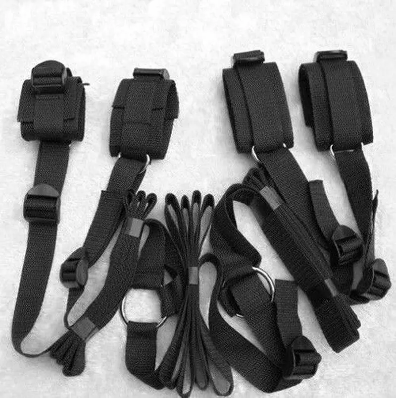 Beginner Bondage Bedroom Toys Under Bed Restraints system Handcuffs