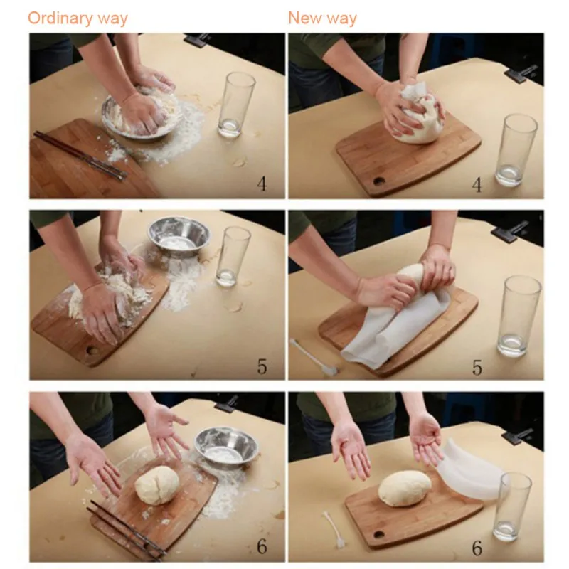 DIY Пособия по кулинарии Кондитерские Инструменты мягкий силиконовый сохранение Магия квашни мешок муки смешивания мешок Для женщин Кухня инструмент