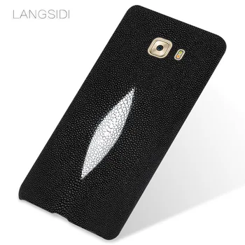 

wangcangli brand mobile phone case pearl fish half a pack of mobile phone case For Samsung C9 Pro phone case custom processing