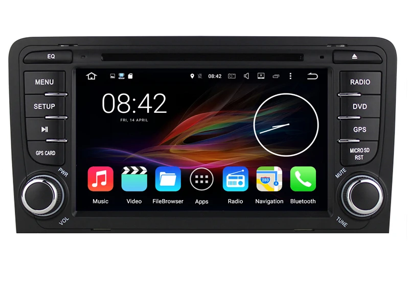 Perfect 2 GB RAM Android 7.1.2 Car DVD Radio Player for AUDI A3 2002-2011 S3 RS3 with WiFi Bluetooth GPS Navigation Stereo 19