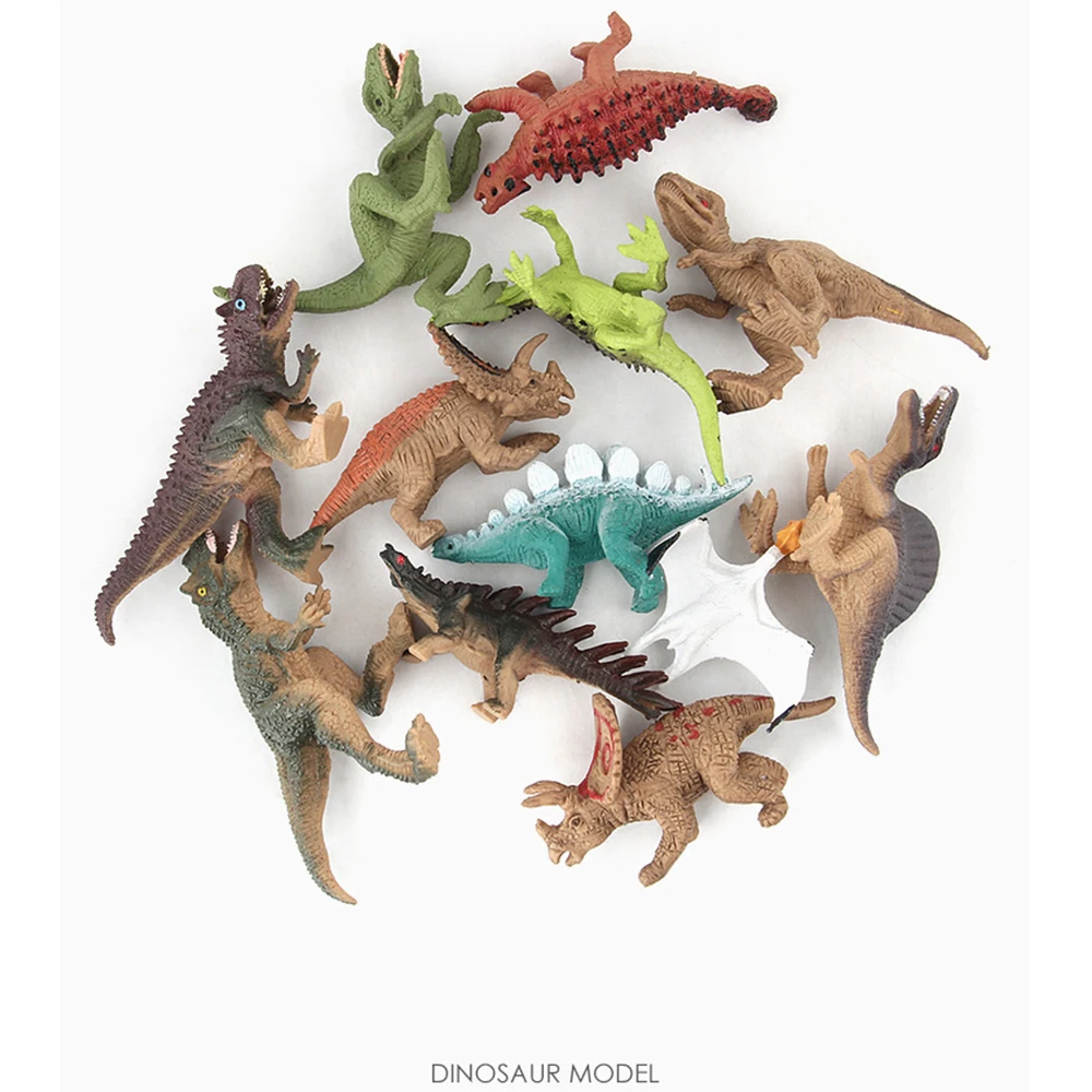 12 шт./лот, фигурки динозавров, детские игрушки, модель дракона, животные, фигурки героев, тираннозавр, коллекция игрушек для подарка, влюбленных