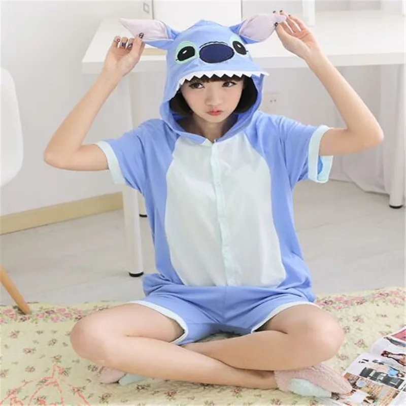 Blue Stitch Onesie Roller Rabbit Pajamas Animal Onesies Kids Adult